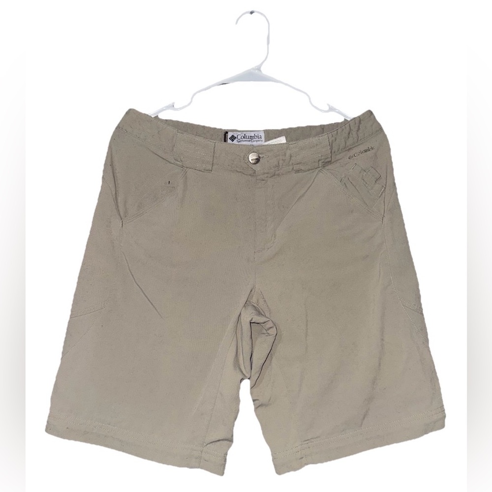 Columbia Titanium Women’s Hiking Shorts Size 6 Short Khaki Nylon Trail Outdoor
